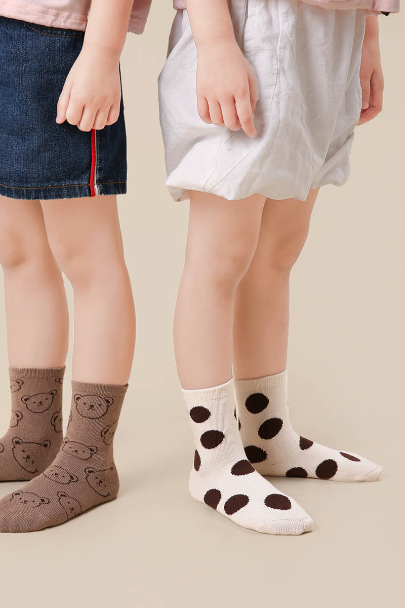 Polka Dot Bear Kids Socks